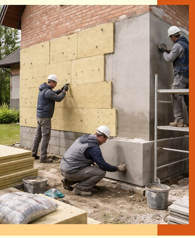 Утепление частного дома в асбесте под ключ от 7580 руб/м2 — недорого | ТепломастерСбс