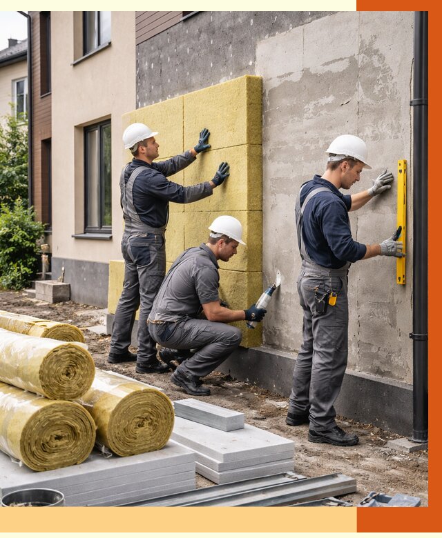 Утепление таунхауса в асбесте от 7277 руб/м2 — комплекс под ключ | ТепломастерСбс