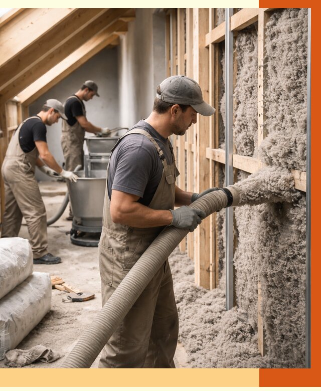 Утепление таунхауса эковатой в асбесте от 2224 руб./м² — монтаж и задувка | ТепломастерСбс