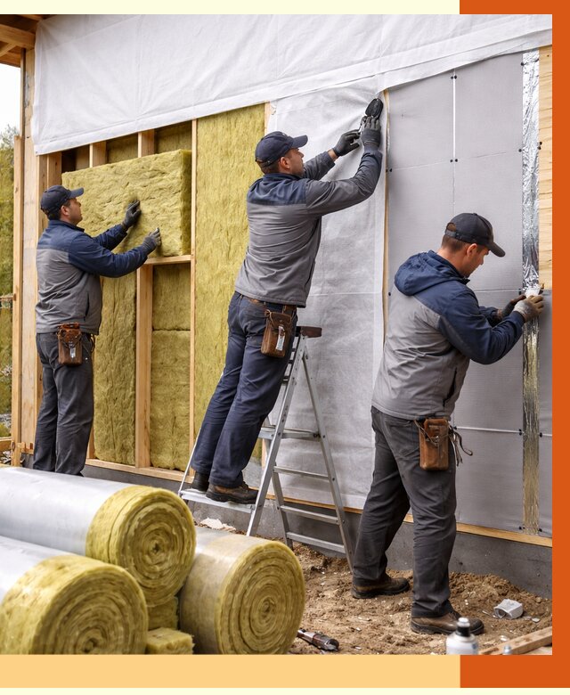 Утепление каркасного дома в асбесте от 4245 руб./м2 — профессионально | ТепломастерСбс