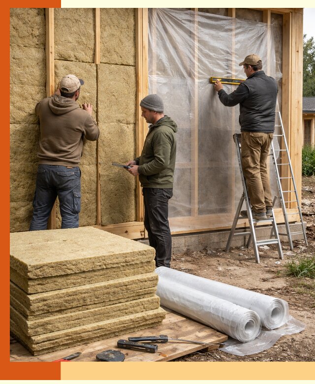 Утепление каркасного дома в асбесте под ключ с гарантией качества