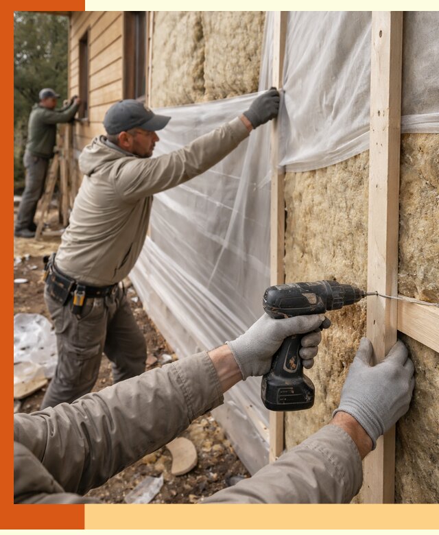 Утепление дома из бруса в асбесте качественно и долговечно