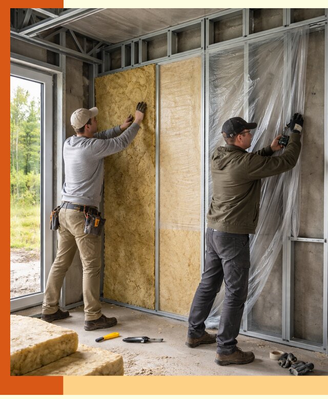 Утепление дома из ЛСТК в асбесте с гарантией качества и эффективности