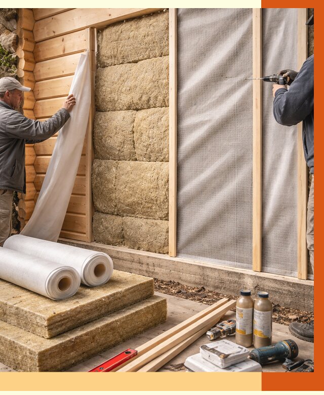 Утепление дома из минибруса в асбесте от 4548 руб/м2 — заказать профессионально | ТепломастерСбс