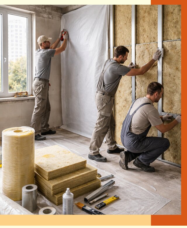 Утепление квартиры в асбесте от 4548 руб/м2 — утеплить квартиру изнутри и снаружи | ТепломастерСбс