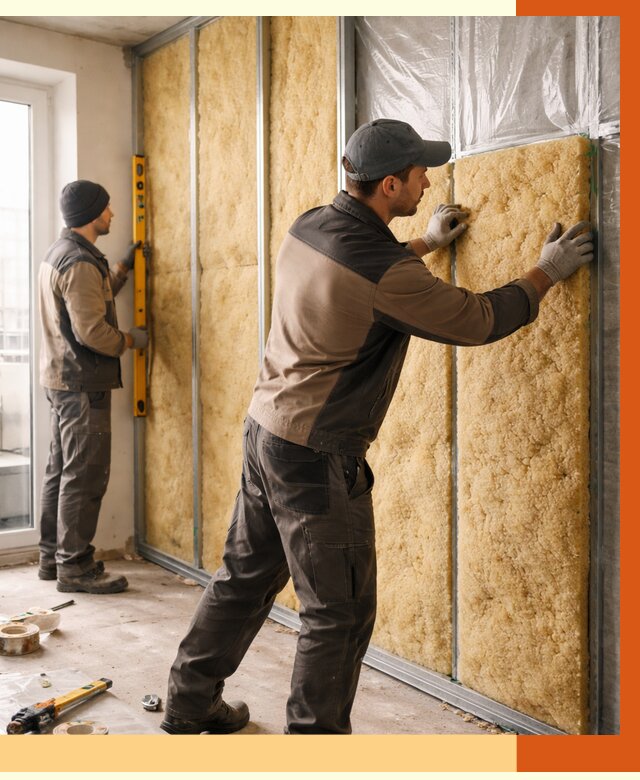 Утепление квартиры изнутри в асбесте от 4397 руб. за м2 | Проф. работы ТепломастерСбс