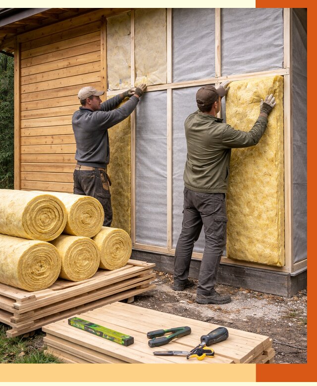 Утепление бани снаружи в асбесте от 85910 руб. под ключ | ТепломастерСбс