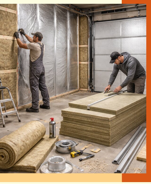 Утепление гаража в асбесте от 4548 руб/м2 — комплексное утепление ворот и стен | ТепломастерСбс