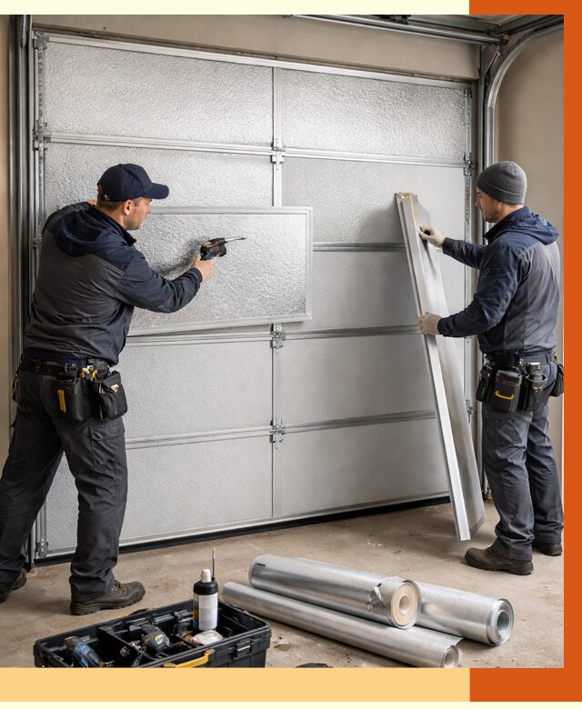 Утепление гаражных ворот в асбесте от 7934 руб/м2 — надежно и быстро | ТепломастерСбс