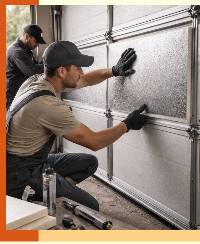 Утепление гаражных ворот в асбесте качественно и надежно