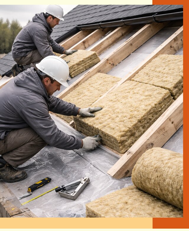 Утепление крыши в асбесте от 1870 руб./м2 — комплексное утепление кровли | ТепломастерСбс