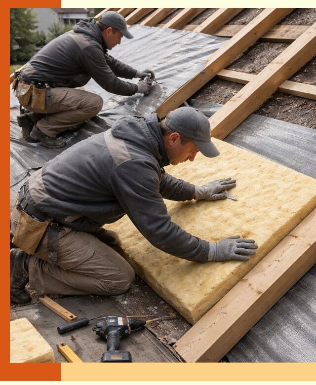 Профессиональное утепление крыши в асбесте качественно и надежно