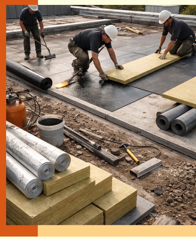 Утепление плоской крыши в асбесте — надежная теплоизоляция и герметизация