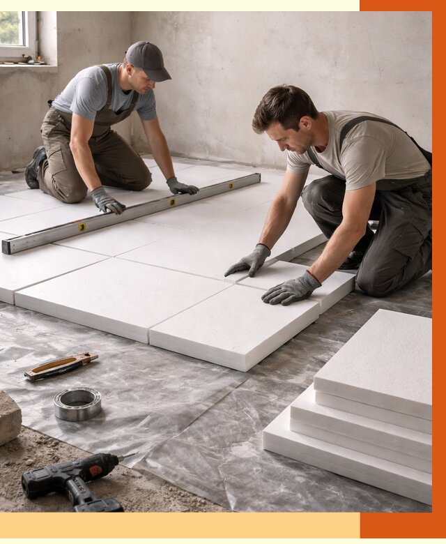 Утепление бетонного пола в асбесте от 2527 руб/м2 — монтаж и цена | ТепломастерСбс