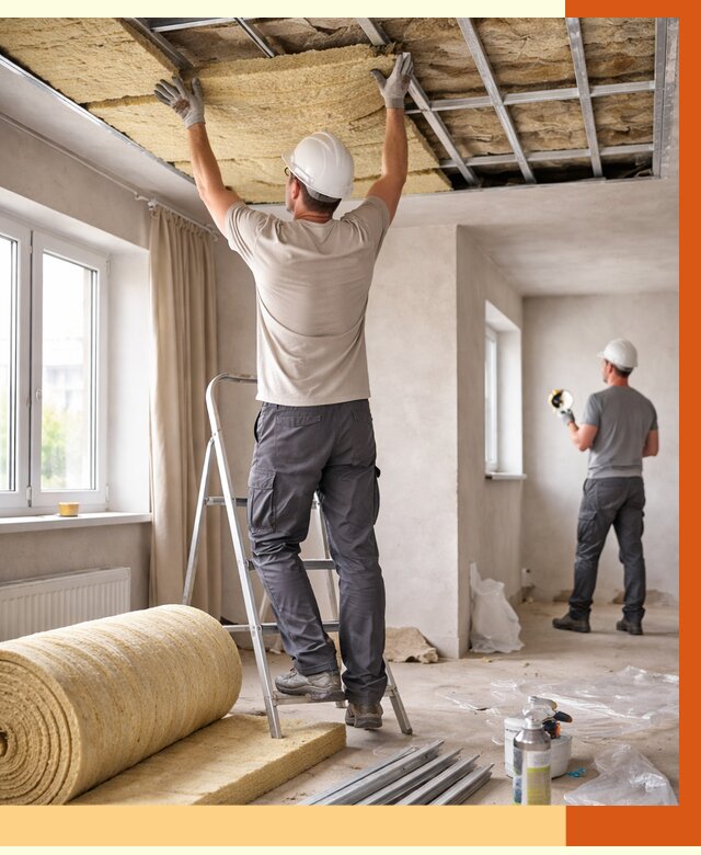 Утепление потолка в частном доме в асбесте от 960 руб./м² — работы под ключ | ТепломастерСбс