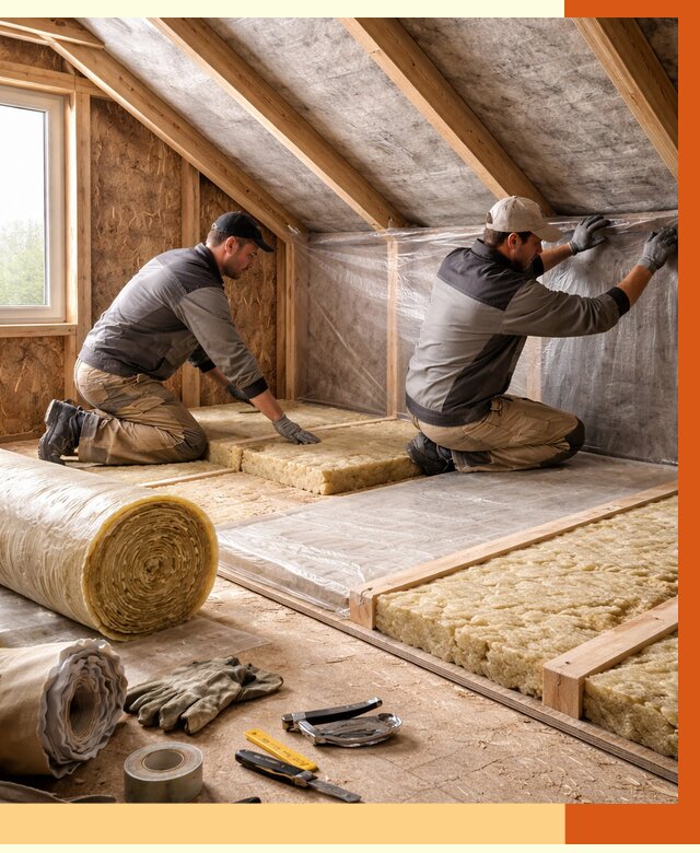 Утепление чердака в асбесте от 7580 руб/м² — теплоизоляция и комплексное утепление под ключ | ТепломастерСбс