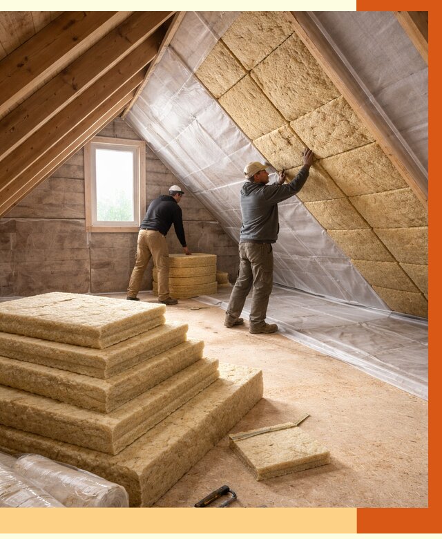 Утепление мансарды в асбесте от 2527 руб/м2 — комплексно и под ключ | ТепломастерСбс