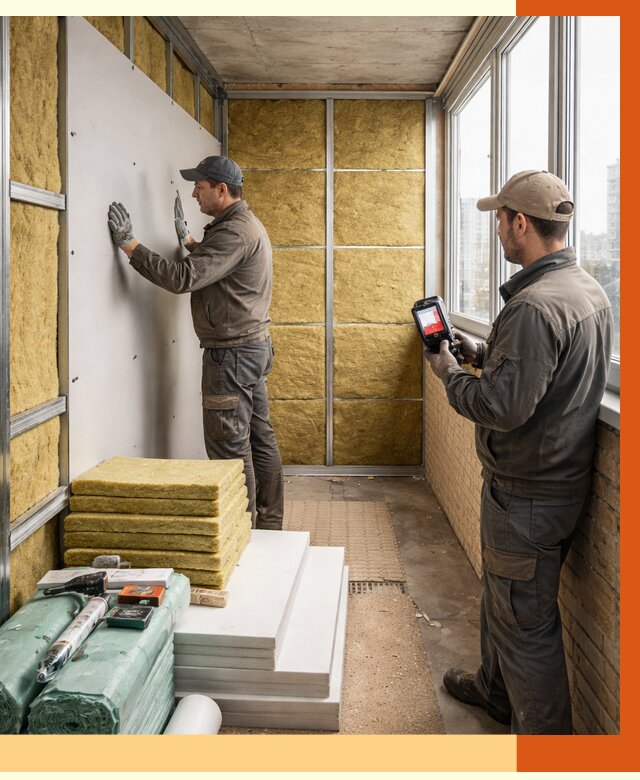 Утепление балкона в Асбесте от 4548 руб. под ключ | ТепломастерСбс