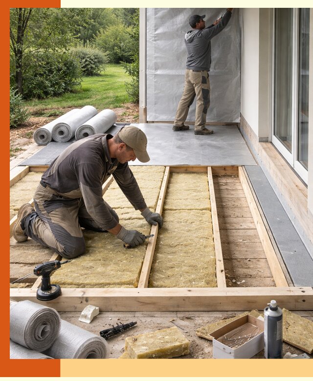 Утепление террасы в асбесте — тепло и защита круглогодично