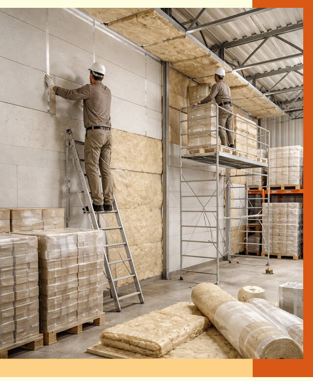 Утепление склада готовой продукции в асбесте от 1971 руб./м2 — комплексно | ТепломастерСбс