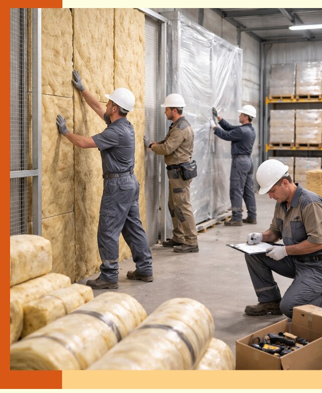 Утепление склада готовой продукции в асбесте качественно и быстро