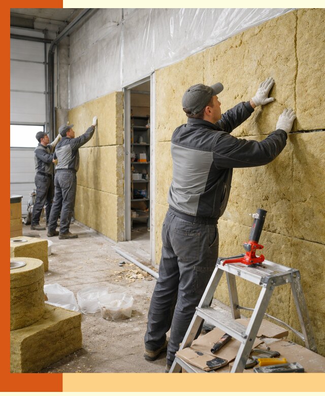 Утепление автосервиса и мастерских в асбесте качественно и надёжно