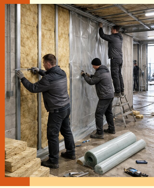 Профессиональное утепление автомойки в асбесте для любого типа помещений