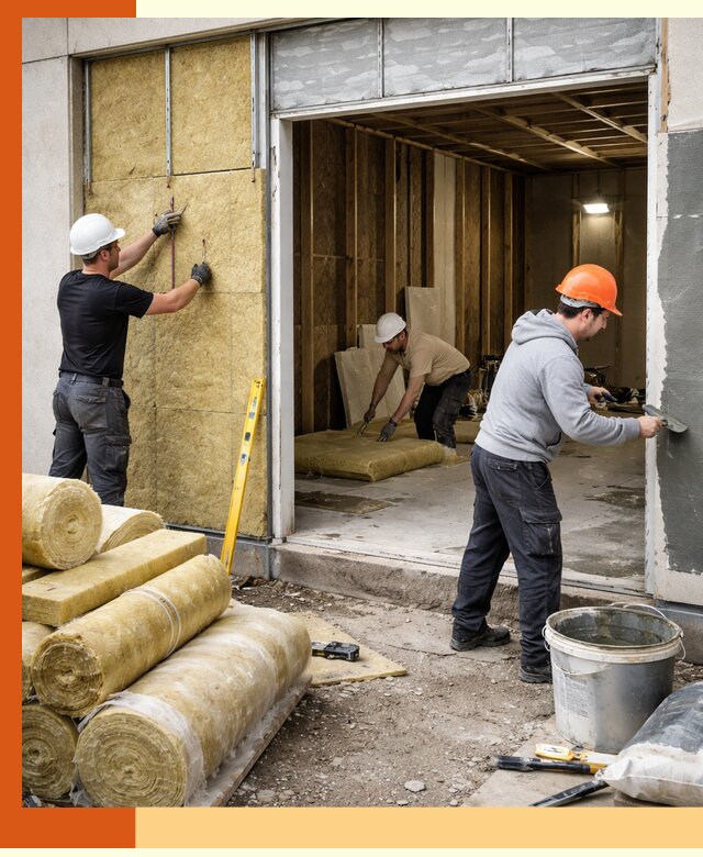 Утепление торгового павильона в асбесте — качественно и энергоэффективно