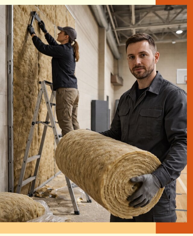 Утепление спортзала в асбесте от 7580 руб/м2 — комплексное утепление под ключ | ТепломастерСбс