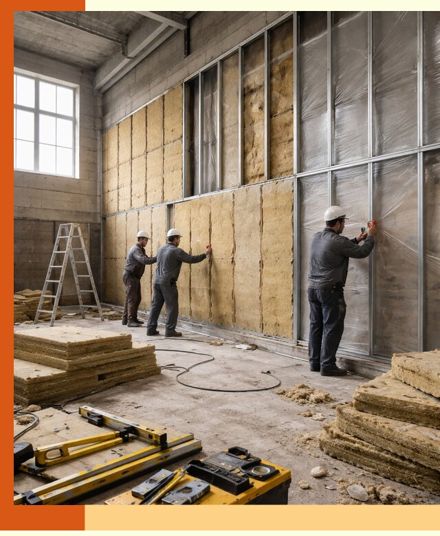 Утепление спортивного зала в асбесте качественно и недорого