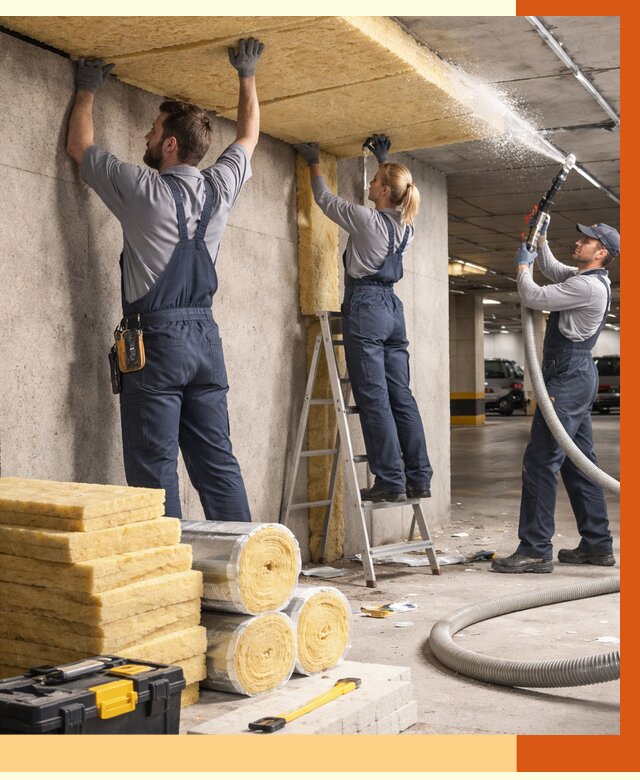 Утепление паркинга в асбесте от 6873 руб./м2 — работы под ключ | ТепломастерСбс