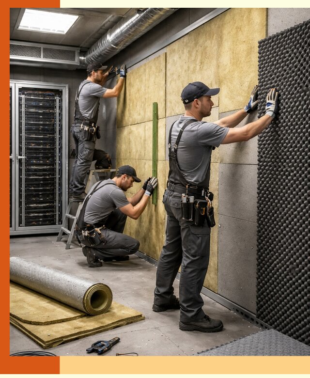 Утепление серверной комнаты профессионально в асбесте