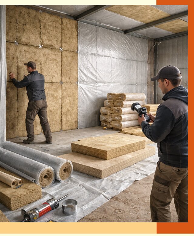 Утепление теплого склада в асбесте под ключ от 11623 руб/м² | ТепломастерСбс