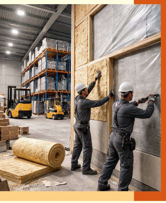 Утепление склада с техникой в асбесте от 4245 руб./м2 — комплексно под ключ | ТепломастерСбс