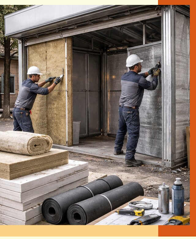 Утепление павильона шаурма в асбесте под ключ от 1213 руб. за м² | ТепломастерСбс