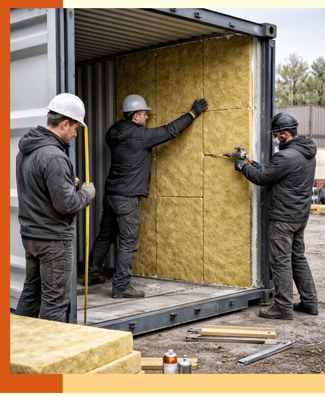 Утепление морского контейнера в асбесте: надежная теплоизоляция и защита