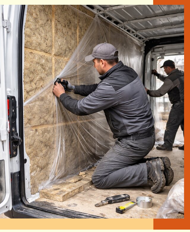 Утепление фургона в асбесте от 16677 руб/м2 — утепление фургона ППУ и кузова | ТепломастерСбс