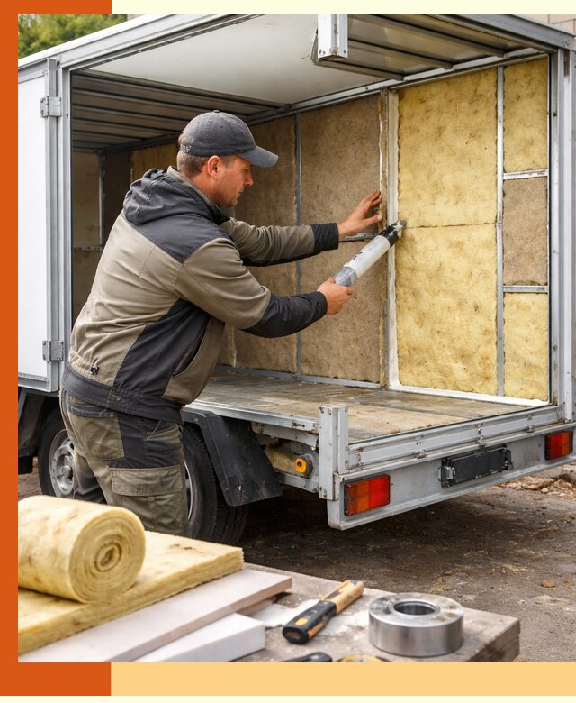 Профессиональное утепление прицепа в асбесте для любых условий