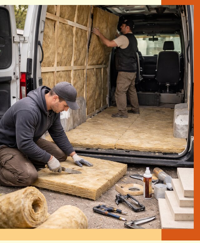 Утепление кемпера в асбесте под ключ от 12128 руб. — профессионально | ТепломастерСбс