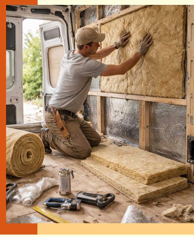 Утепление кемпера под ключ в асбесте с гарантией качества