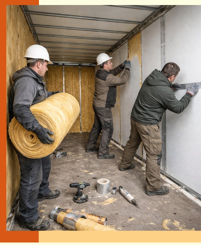 Утепление рефрижераторного контейнера в асбесте профессионально и надежно