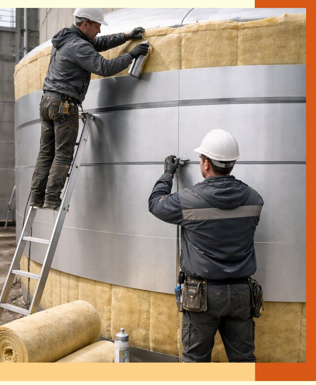 Утепление цистерны в асбесте пенополиуретаном от 14655 руб. под ключ | ТепломастерСбс