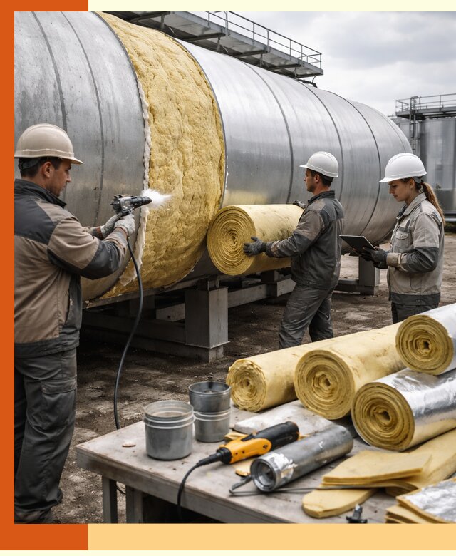 Утепление цистерны в асбесте — утеплители и монтаж под ключ