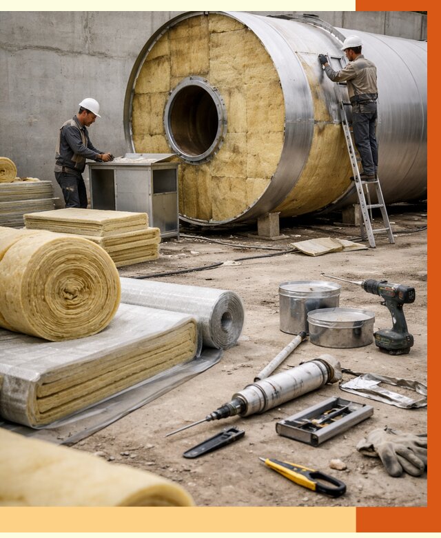 Утепление резервуара с топливом в асбесте от 27794 руб. под ключ | ТепломастерСбс