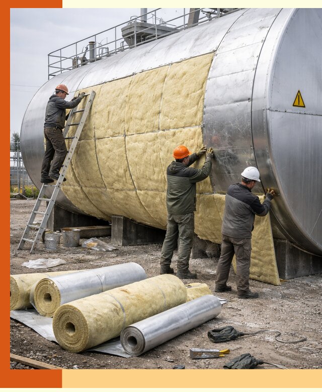 Утепление резервуаров с топливом в асбесте надежно и экономично