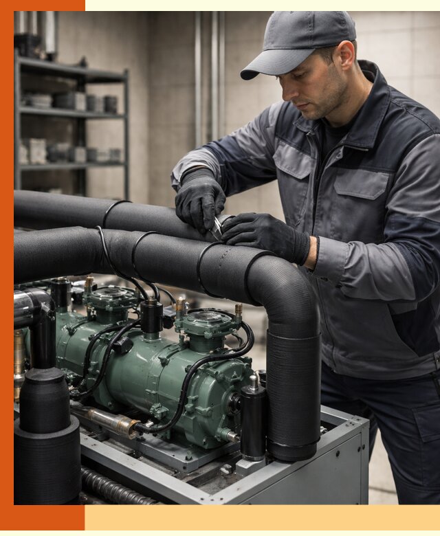 Утепление холодильного агрегата и теплоизоляция в асбесте