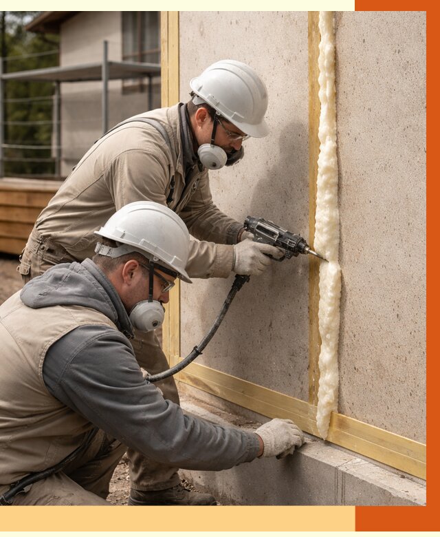 Утепление сип панелей ППУ в асбесте от 4851 руб. под ключ | ТепломастерСбс