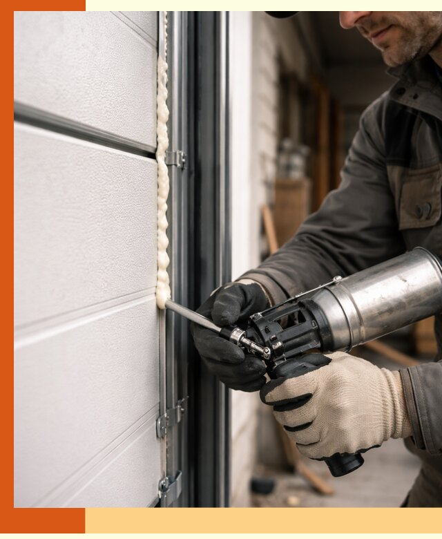 Заполнение пустот ворот в асбесте профессионально и герметично