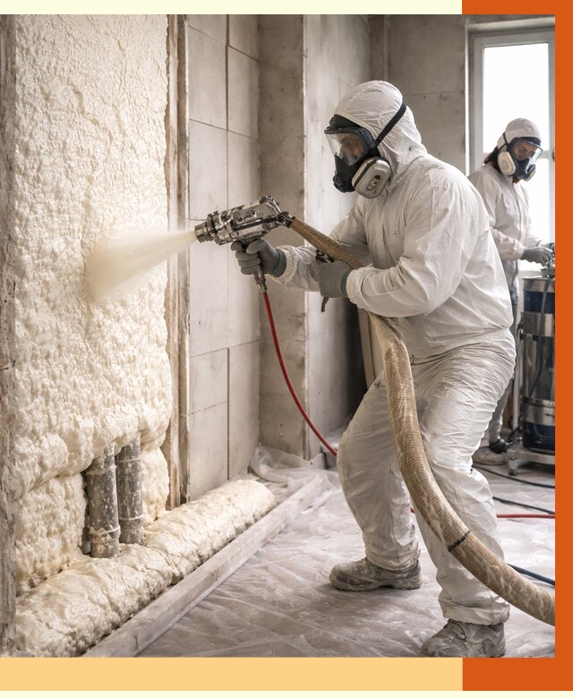 Напыление пенополиуретана в асбесте от 7580 руб./м2 — услуги и монтаж ППУ | ТепломастерСбс