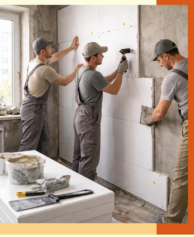 Утепление пенопластом домов и стен в асбесте от 1870 руб. — ТепломастерСбс